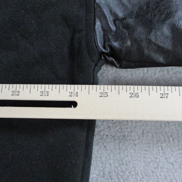 Boohoo PU Sleeve Oversized Varsity Jacket Womens US 2 UK 6 Black Green NWT NEW - Picture 5 of 9